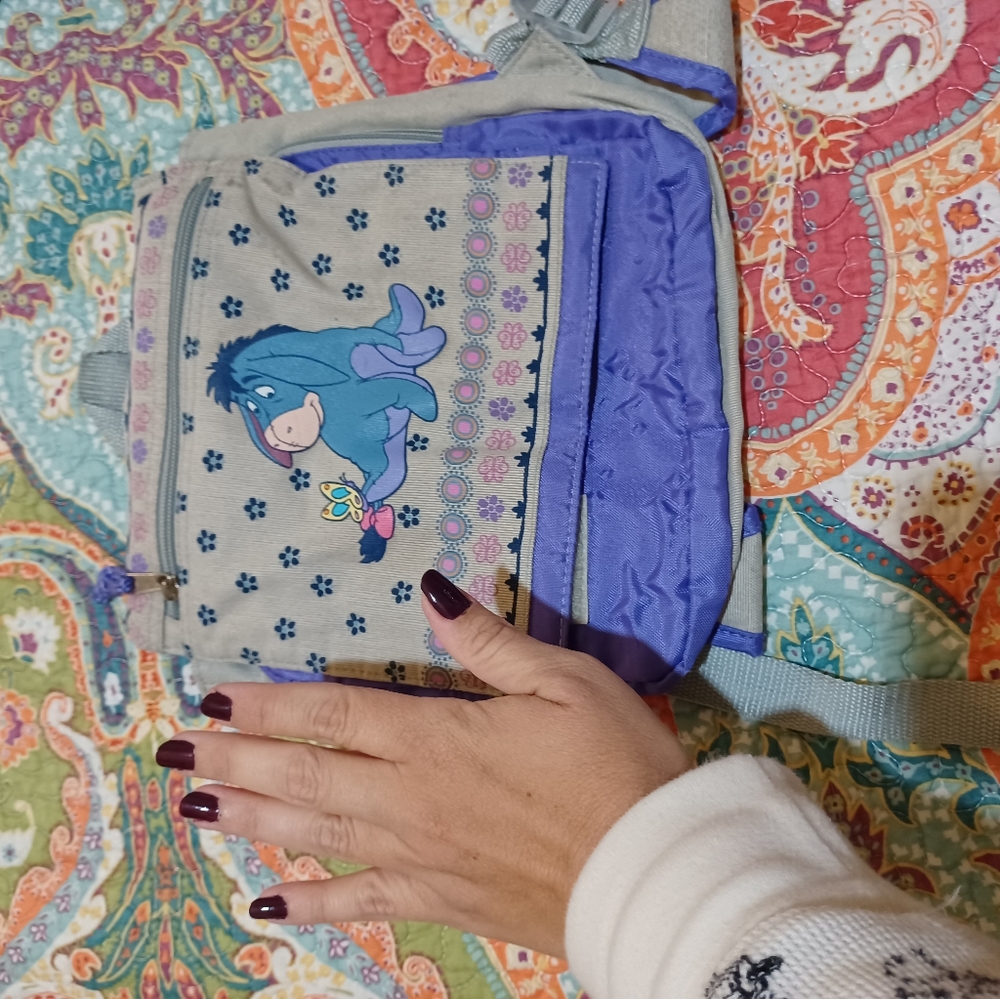 Eeyore purple mini backpack purse